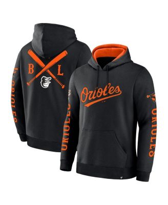 Fanatics - Men's Black Baltimore Orioles Big City Legacy Fleece Pullover Hoodie