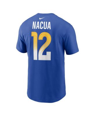 Men's Puka Nacua Royal Los Angeles Rams Player Name Number T-Shirt