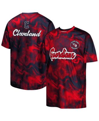 Outerstuff - Big Boys and Girls Navy/Red Cleveland Guardians Pinch Hitter T-Shirt