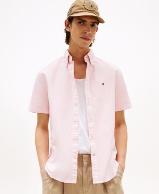 Tommy Hilfiger - Men's Big & Tall Relaxed Fit Short Sleeve Button-Down Garment Dyed Oxford Shirt