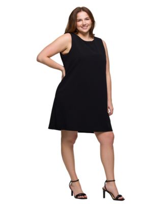 Plus Size Sleeveless Mini Shift Dress