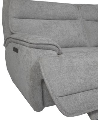 Ozryn 3-Pc. Fabric Sofa with 2 Power Motion Chairs, Exclusively at Macy's
