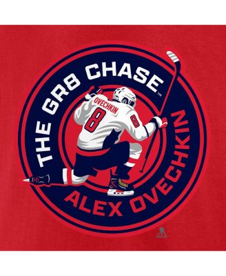 Men's Alexander Ovechkin Red Washington Capitals The GR8 Chase T-Shirt