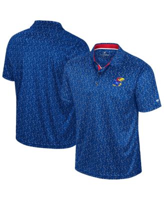 Colosseum - Men's Royal Kansas Jayhawks Sublimated Golf Polo
