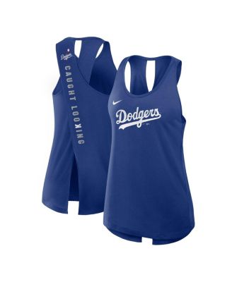 Nike - Women's Royal Los Angeles Dodgers Crisscross Performance Tank Top