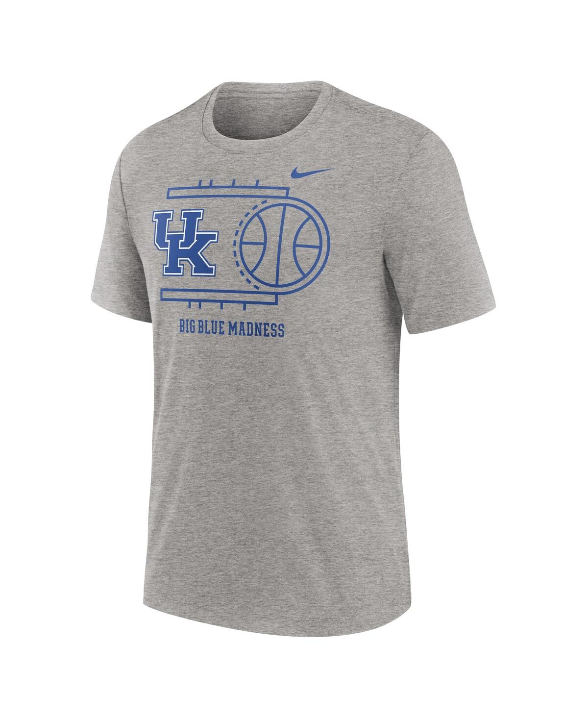 Nike Men's Heather Gray Kentucky Wildcats Campus Local Tri-blend T-shirt In Heather Gray