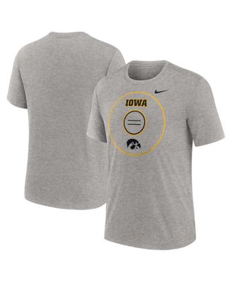 Nike - Men's Heather Gray Iowa Hawkeyes Campus Local Tri-Blend T-Shirt