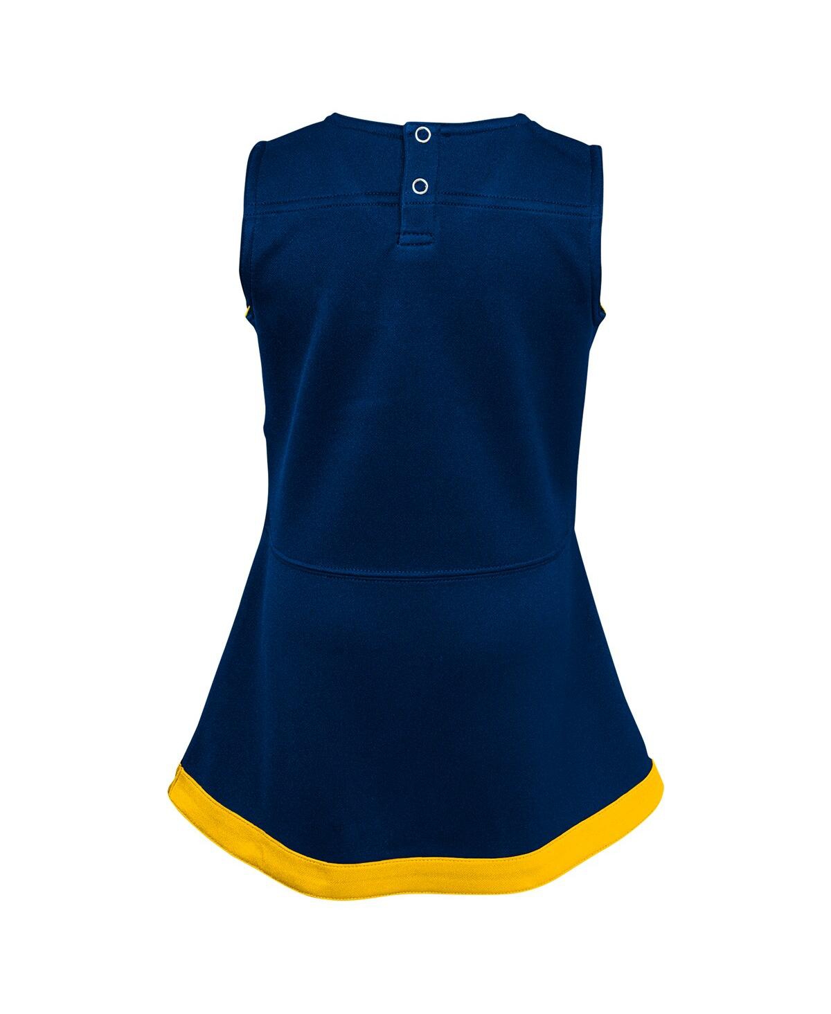 Outerstuff Girls Toddler 2-piece Navy Michigan Wolverines Cheer Captain Dress And Bloomers Set