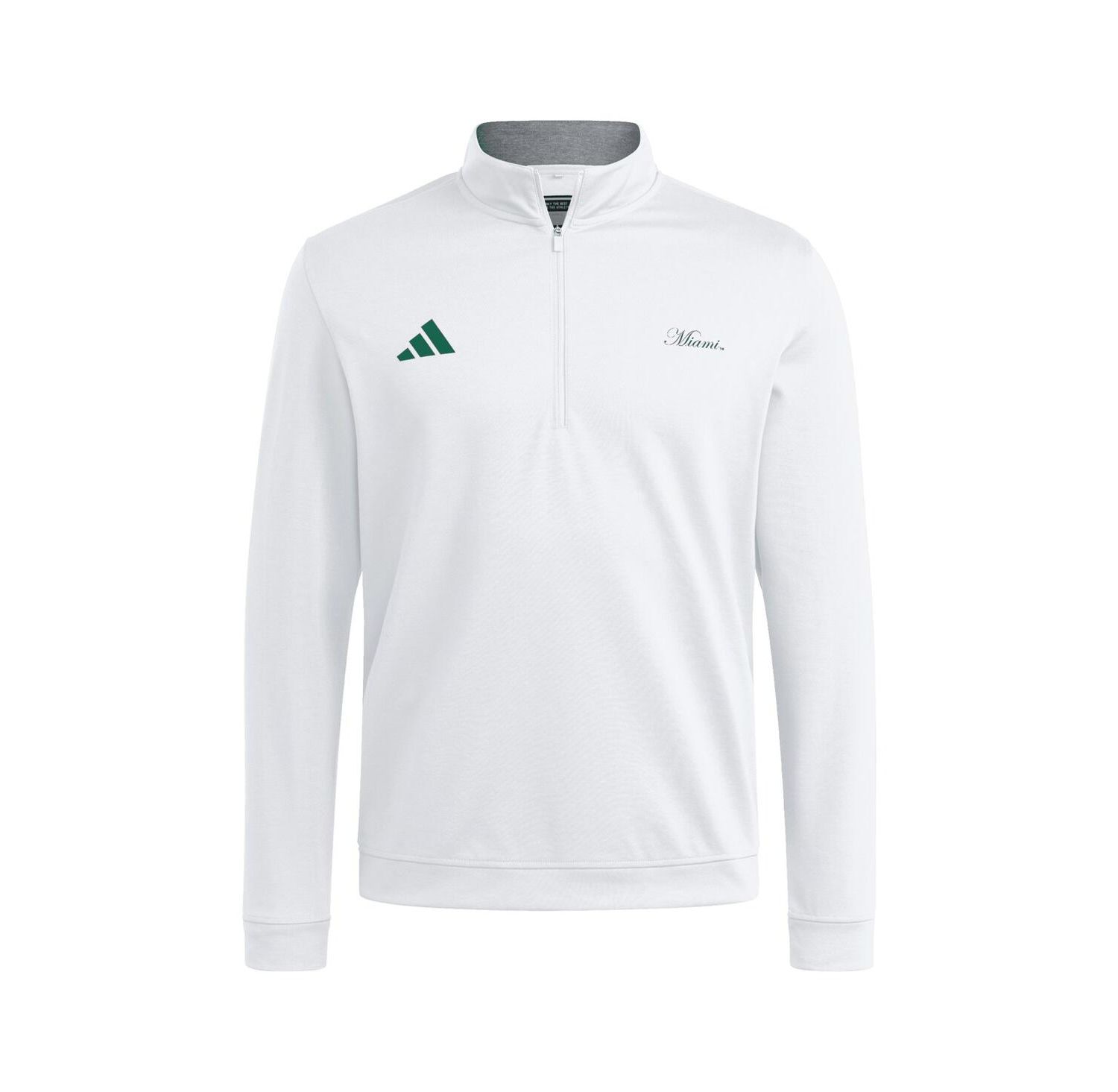 Men's White Miami Hurricanes Elevated Quarter-Zip Jacket