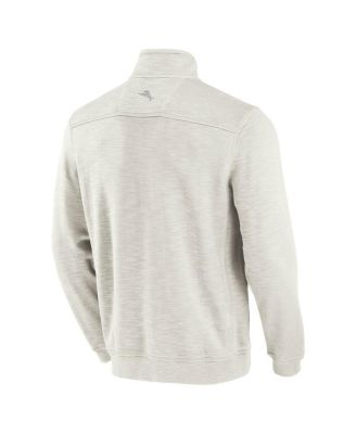 Men's Cream Baltimore Orioles Sport Tobago Bay Tri-Blend Half-Zip Sweatshirt