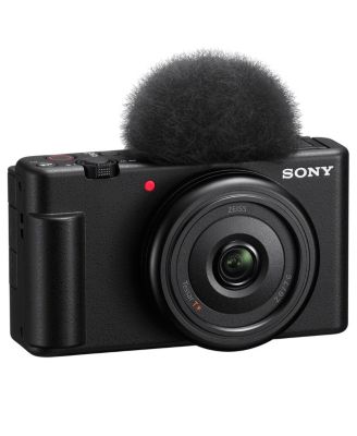 ZV-1F Vlogging Camera, Black Bundle with ACCVC1 Vlogger Accessory Kit, Corel Mac Software Kit, Shoulder Bag, Cleaning Kit