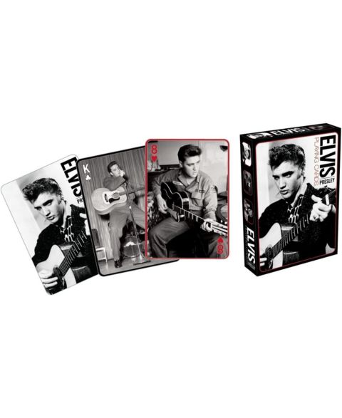 Детские игрушки NMR Distribution Elvis Presley Black and White Playing Cards 52 Card Deck + 2 Jokers