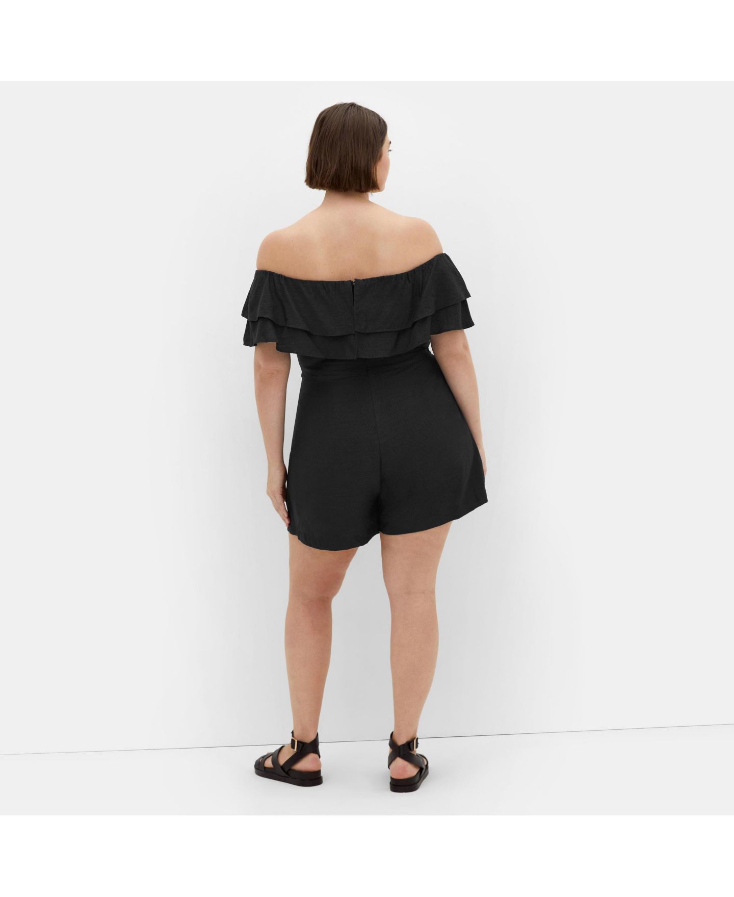 Женские платья CITY CHIC Poppy Playsuit, цвет: Чёрный — фото 3