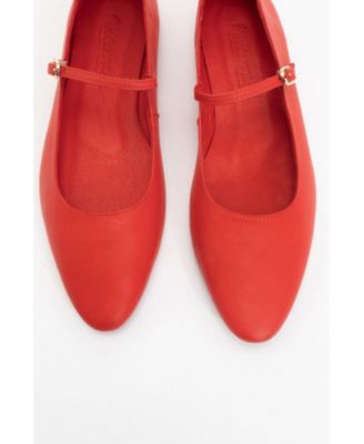 Lara Leather Mary Jane Flats