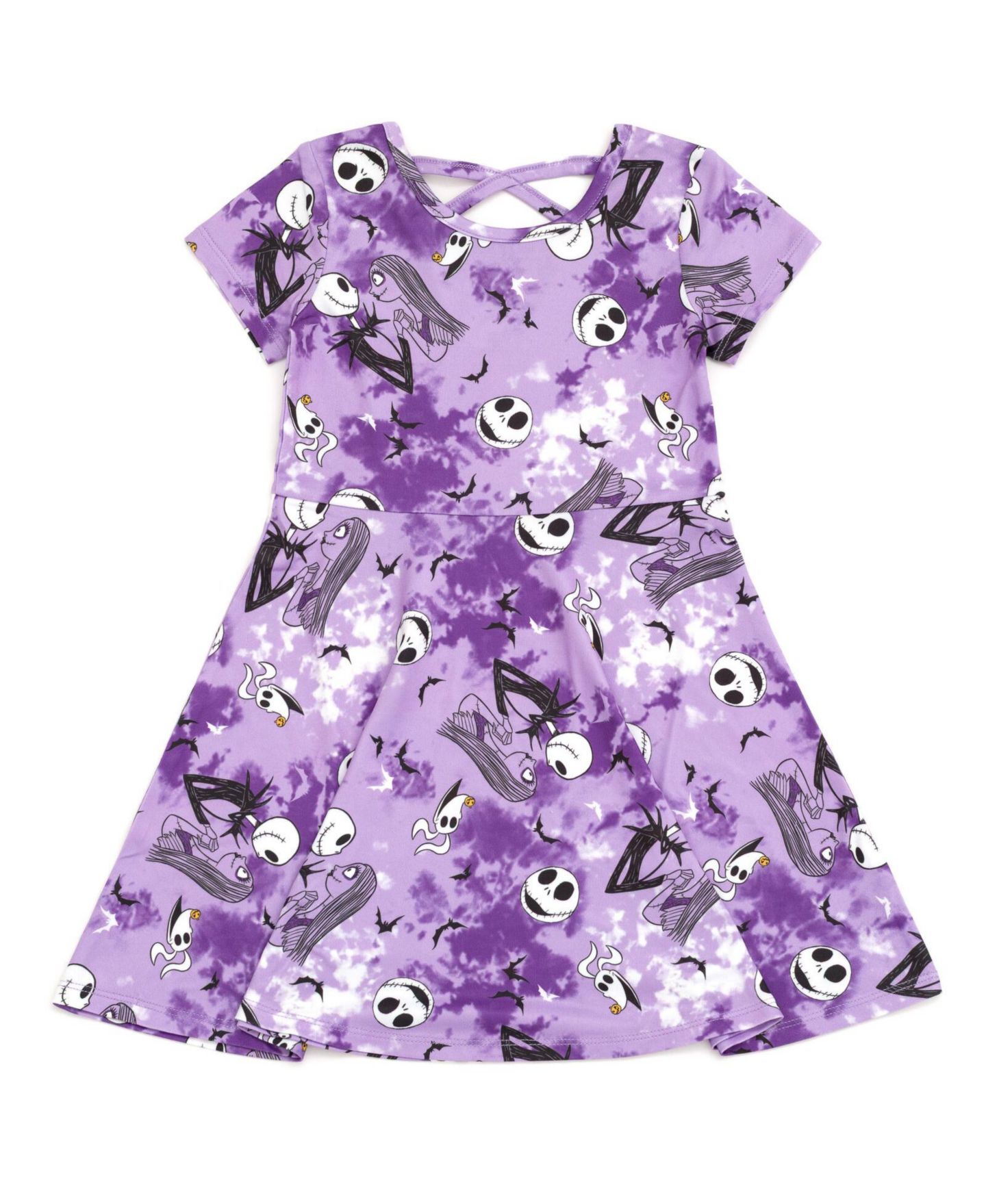 Платья Nightmare Before Christmas 2-Pack Skater Dresses для девочек, цвет: Фиолетовый серый — фото 3