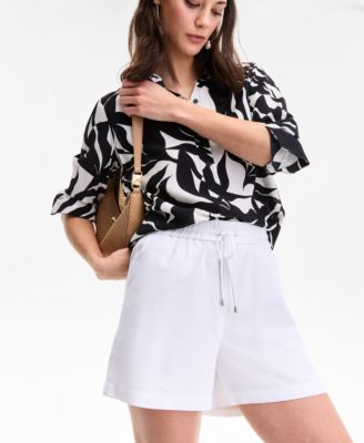 Women's Drawstring-Waist Shorts, Exclusively at Macy's