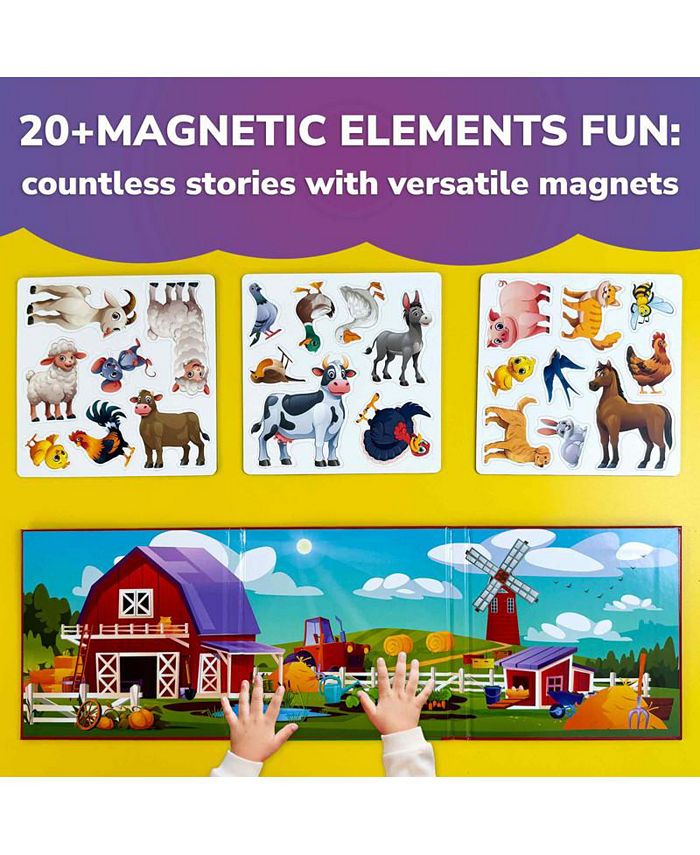 QUOKKA Travel Magnetic Puzzles – 20 Pcs Fun Travel Game Toy for Kids Ages 3-5 - Multi - 20