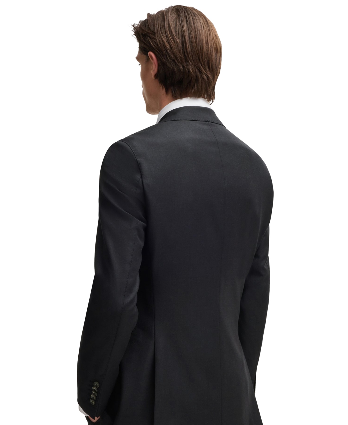 Hugo Boss Boss By  Men's Virgin Wool Slim-fit Jacket In Open Gray