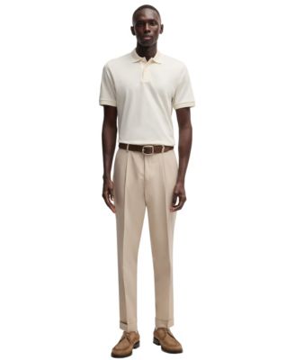 Men's Cotton-Silk Regular-Fit Polo Shirt