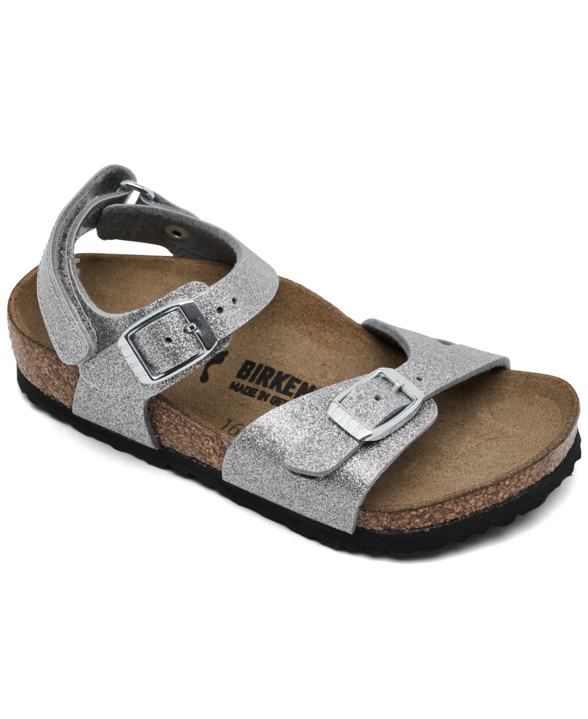 Birkenstock Toddler Girls' Rio Birko-flor Sandals From Finish Line In Silver