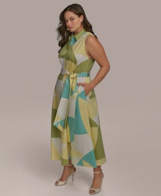 【Donna Karan New York】Sleeveless Faux-Wrap Dress Sleeveless Faux Wrap Midi Sheath | Sheath Dress | Donna Karan