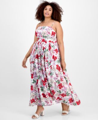 On 34th - Plus Size Delicate Garden Maxi Dress