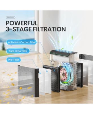 Morento Smart HEPA Air Purifier for Home, Voice & App Contorl, PM2.5 Display, Air Quality Monitor, Up to 1290 Sqft