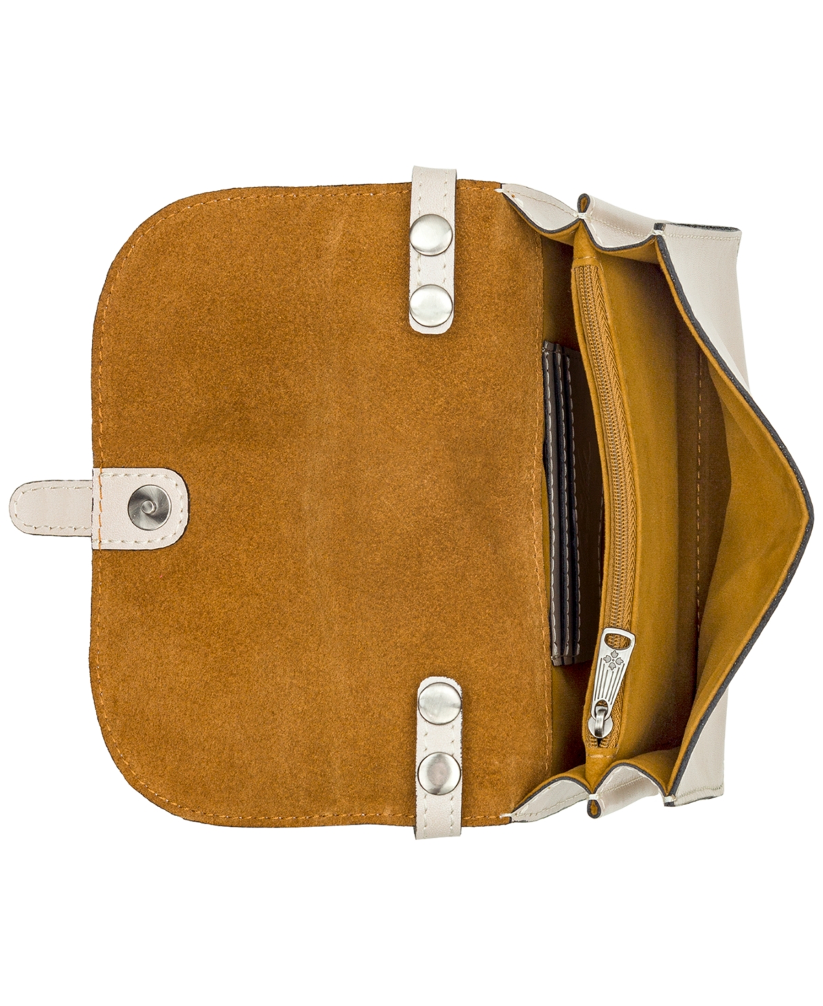 Shop Patricia Nash Torri Small Leather Crossbody In Chalk White,greek Ombre
