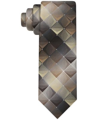 Men's Shadow Grid-Pattern Tie