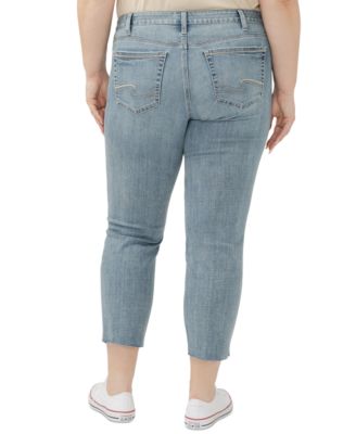 Plus Size Suki Straight-Leg Cropped Jeans 