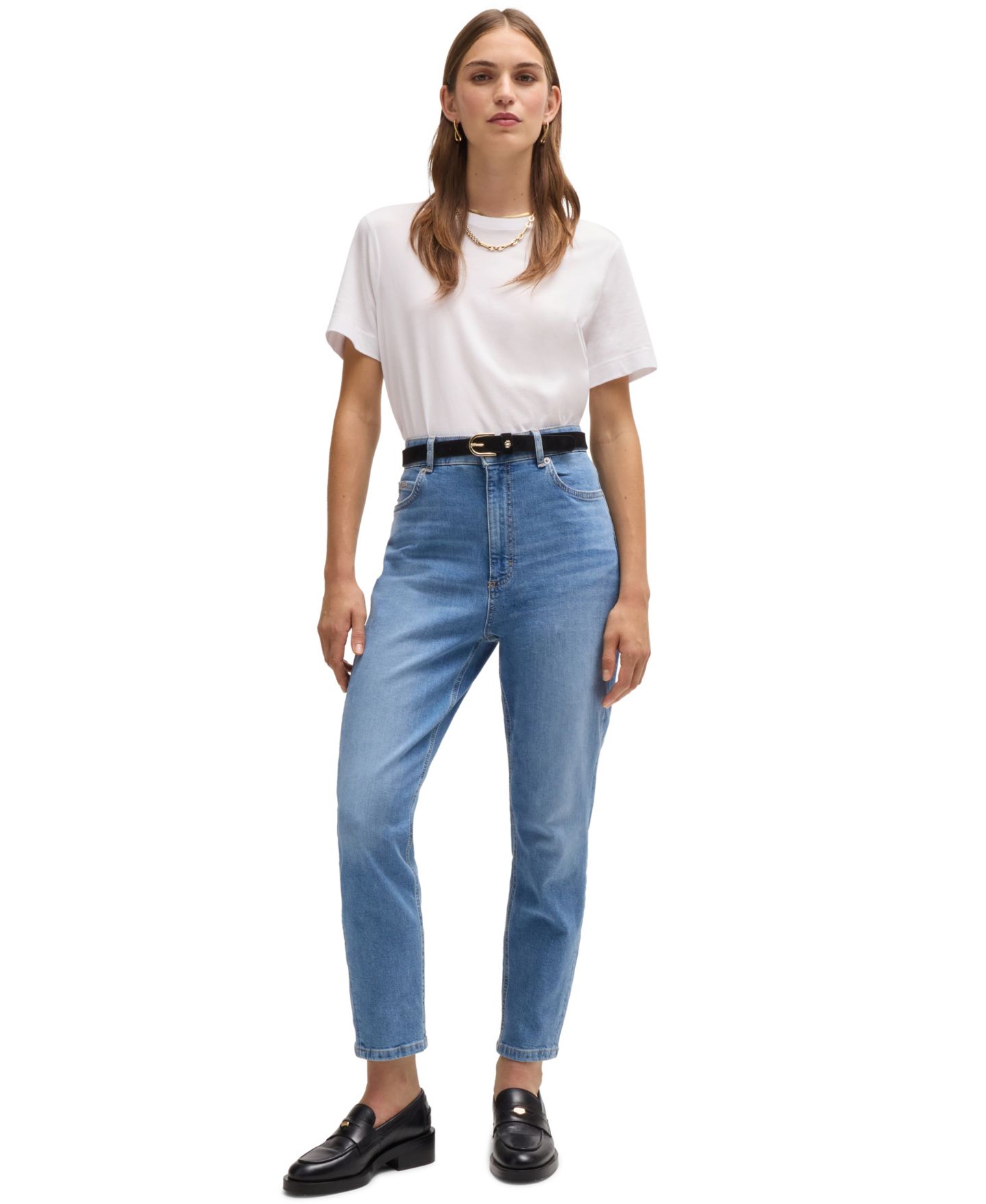 Женская футболка Hugo Boss BOSS by Relaxed-Fit, цвет: Белый — фото 3