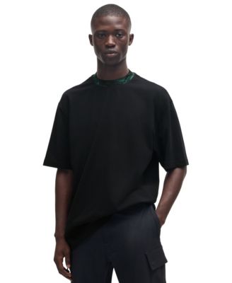 Hugo Boss - Men's Collar-Artwork Relaxed-Fit T-Shirt