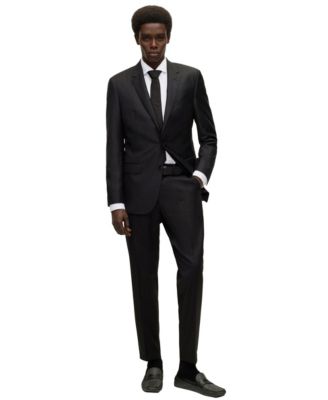 Men's Stretch-Cotton Twill Regular-Fit Dress Shirt