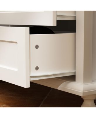 TV Stand with 2 Glass Doors and 4 Drawers, Media Console , Entertainment Center