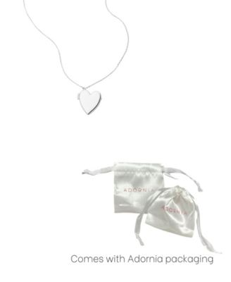 Silver Heart Locket Necklace