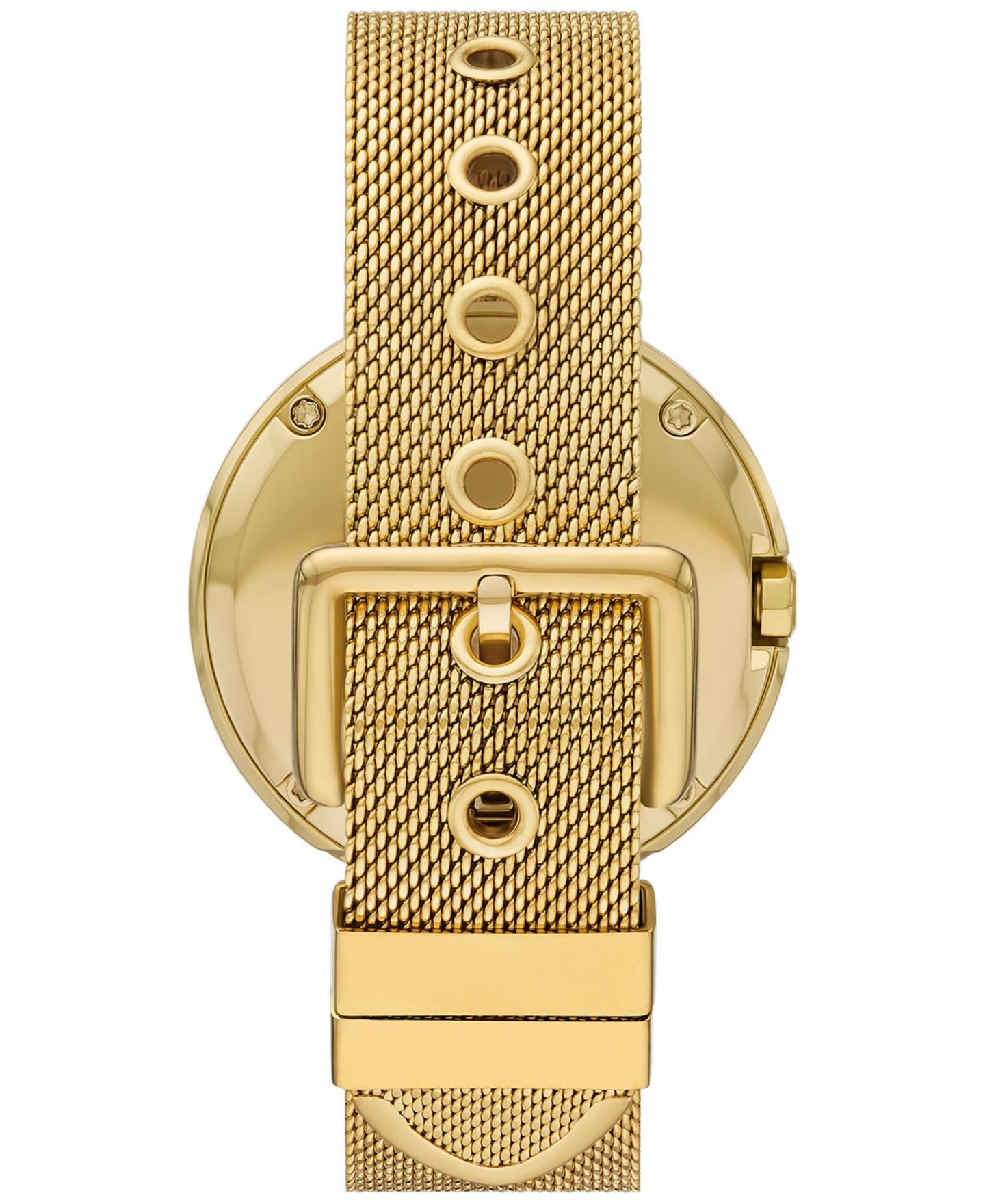 Женские часы Tory Burch The Pierced Gold-Tone Stainless Steel Mesh Bracelet Watch 36mm — фото 3