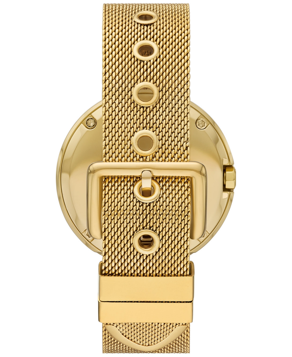 Tory Burch Women's The Pierced Gold-tone Stainless Steel Mesh Bracelet Watch 36mm In Gold
