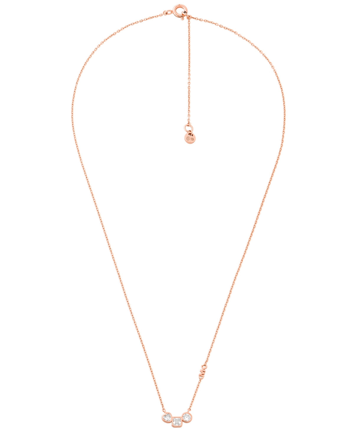 Michael Kors Necklace And Earring Gift Set In Rose Gold