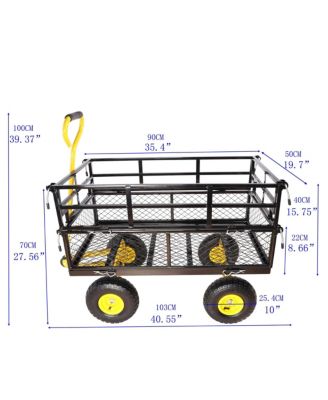 Wagon Cart Garden cart trucks make it easier to transport firewood