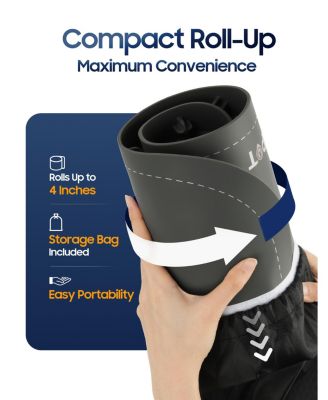 Foldable Food Warming Mat, Electric Buffet Warmer Tray with Carry Bag, Gray