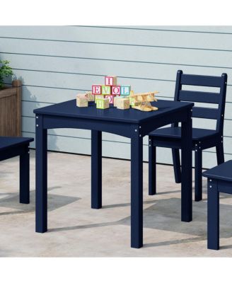 Kids 24" Wide HDPE Plastic Childrens Square Dinner Table