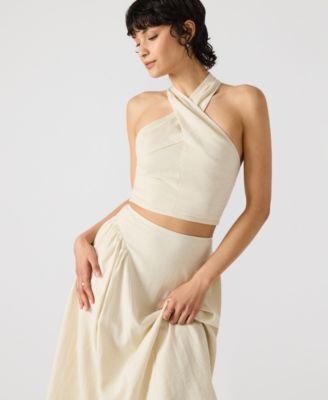 Steve Madden - Women's Winnie Halter Crop Top