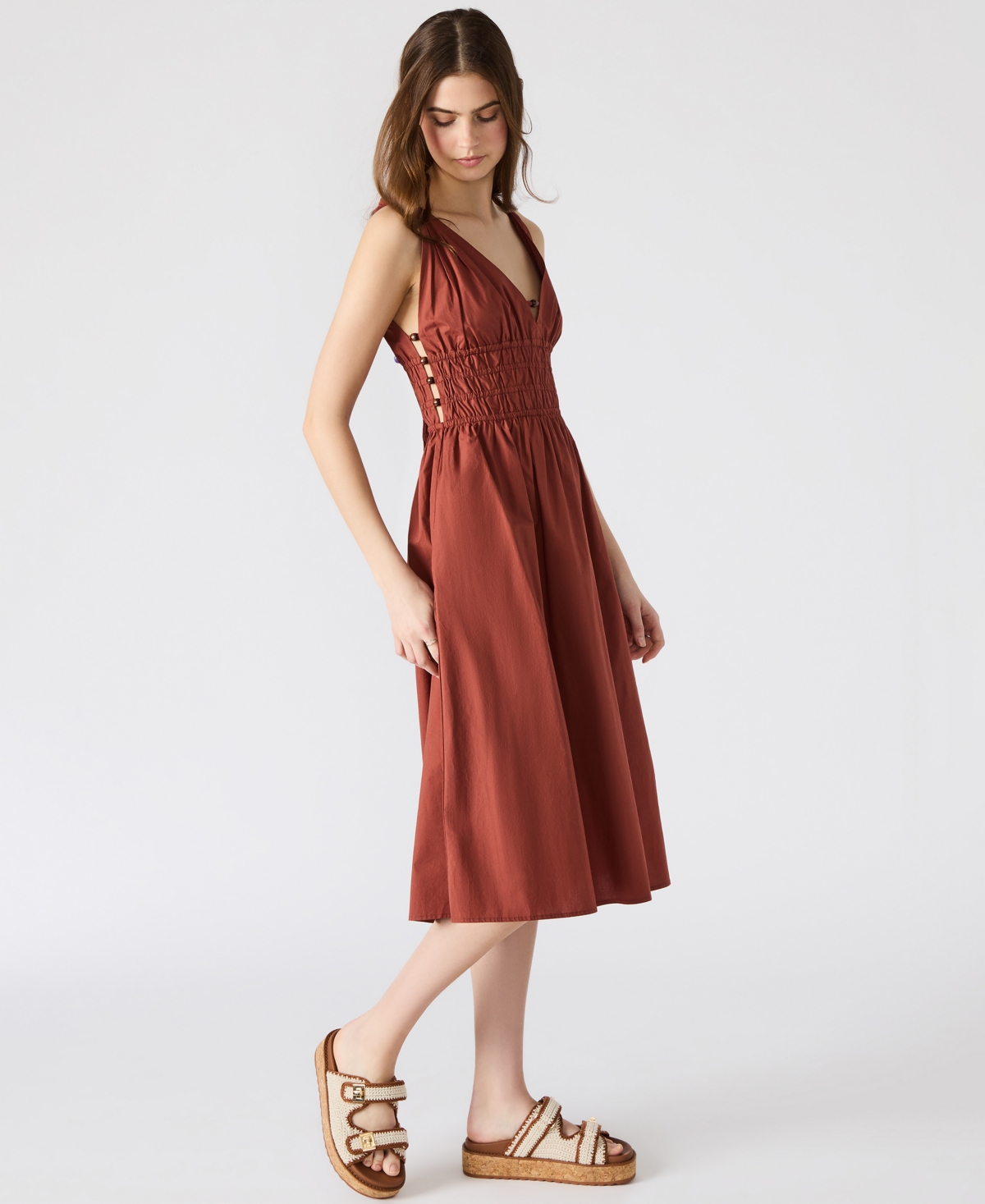 Steve Madden Women's Kassie Cotton Midi Dress