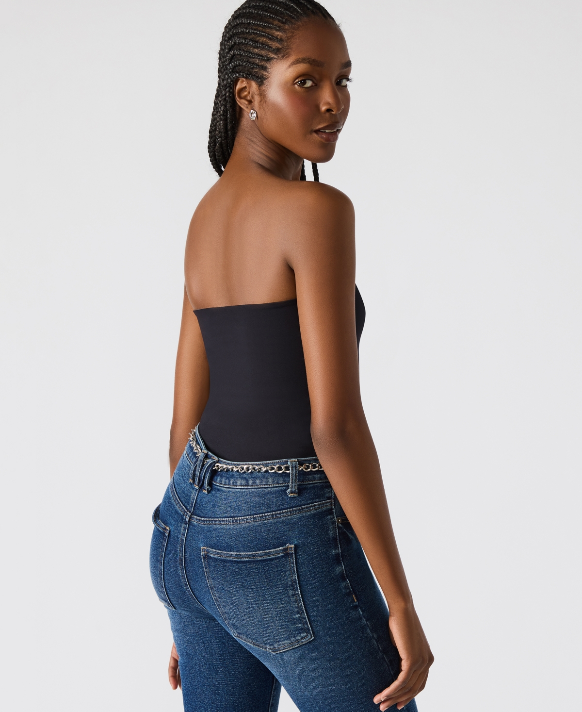 Steve Madden Aria Tube Top In Black