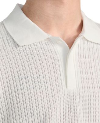 Men's Dario Knit Textured Polo Shirt