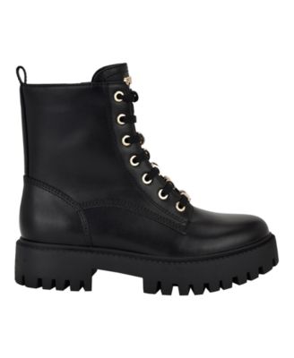 Women's Fionaa Charms Lace-Up Lug Sole Combat Boots