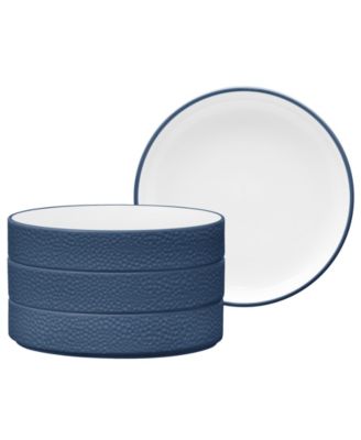 Noritake - Colortex Stone Stax Deep Plates, Set of 4