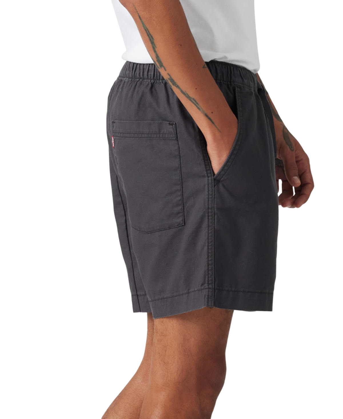 Levi's Men's Relaxed-fit Drawstring Shorts In Black