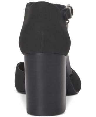 Women's Kanira Square-Toe Stacked Heel Pumps