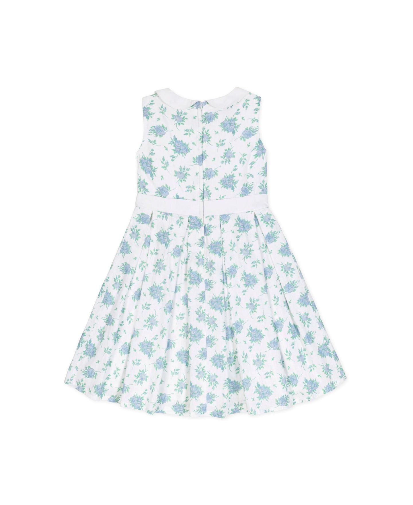 Платье Hope & Henry Heirloom Linen Sleeveless Peter Pan Collar Tea Dress with Waist Sash для девочек-малышей, цвет: С принтом — фото 10